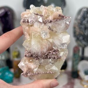 Apophyllite with Peach Stilbite 💚🍑💚 APS1